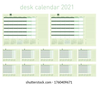DATA 2021 FOR DESK CALENDAR