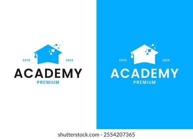 Data academy logo design concept vector template illustration