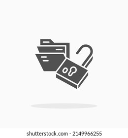 data access server glyph icon. Can be used for digital product, presentation, print design and more.