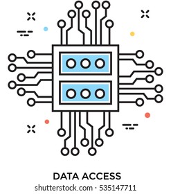 Data Access Vector Icon