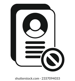 Data account icon simple vector. Email user. Digital data
