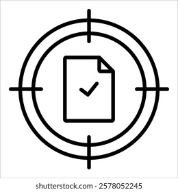 Data Accuracy Icon Element For Design