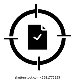 Data Accuracy Icon Element For Design