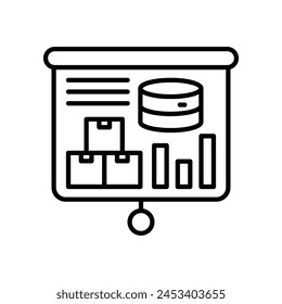 Data Aggregate  icon in vector. Logotype
