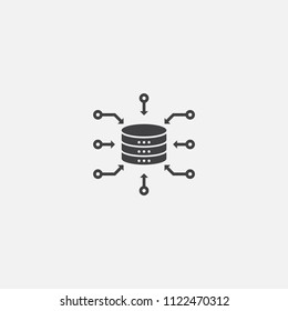 Data Aggregation base icon. Simple sign illustration. Data Aggregation symbol design from big data, database series. Can be used for web, print and mobile