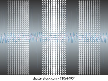Data Algorithms. Analysis of Information Minimalistic Infographics Design. Science, Technology Background. Vector