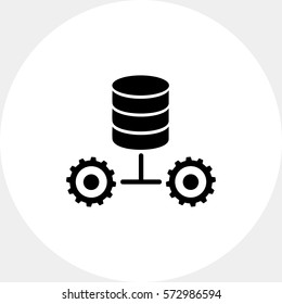 Data Allocation Simple Icon