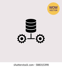 Data Allocation Simple Icon