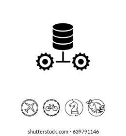 Data Allocation Simple Icon