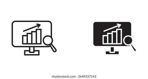 ícone Análise de Dados Ilustrações de Design. ícones da Web editáveis