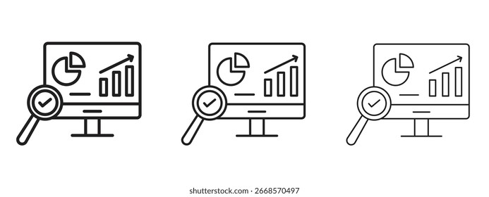 Data Analysing icon for Graphic Design Projects