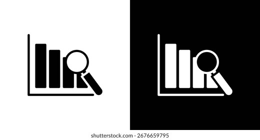 Diseño de doodle de ilustración de símbolo de análisis de datos