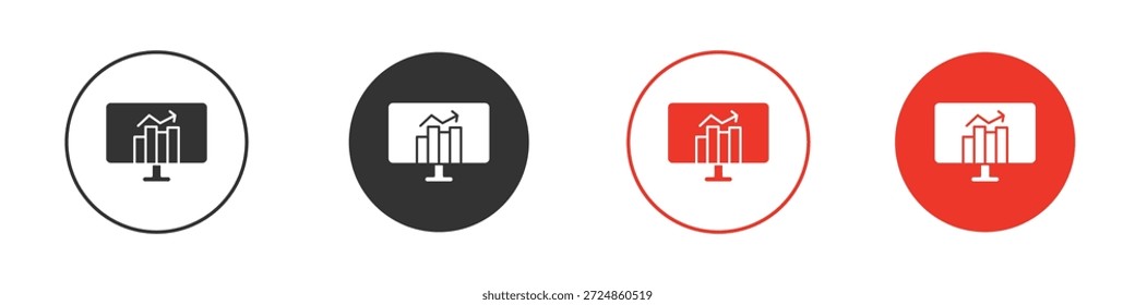 Símbolo de icono de análisis de datos. Diseño simple y plano para Web o App móvil. Logotipo de Ilustración vectorial mínima.