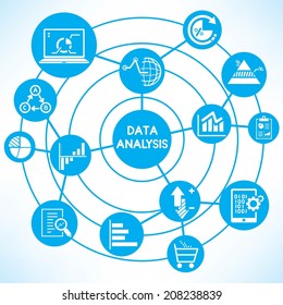 Big Data Analytics Concept Background Big Stock Vector (Royalty Free ...