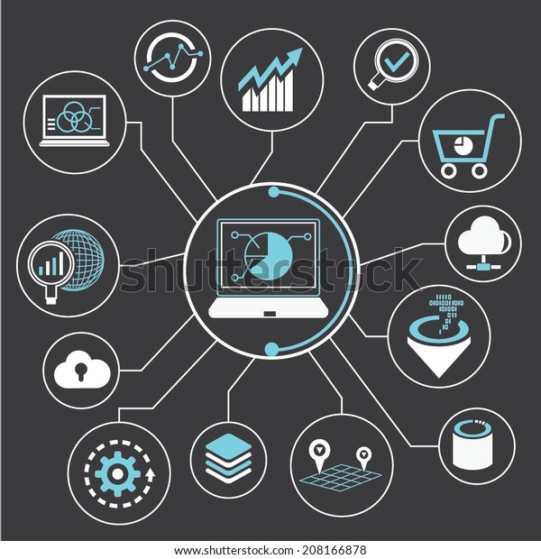 Data Analysis Data Analytics Info Graphic Stock Vector (Royalty Free ...