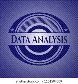 Data Analysis badge with denim background