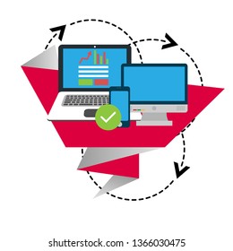 data analysis banner- financial data concept. flat design