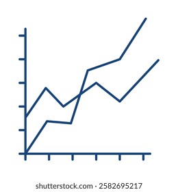 Data Analysis Blue Line Icon. Database Big Data Analytics Server Infographic Pictograms Security Digitalization Processing Editable Stroke Vector Icon