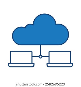 Data Analysis Blue Line Icon. Database Big Data Analytics Server Infographic Pictograms Security Digitalization Processing Editable Stroke Vector Icon