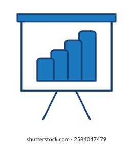 Data Analysis Blue Line Icon. Database Big Data Analytics Server Infographic Pictograms Security Digitalization Processing Editable Stroke Vector Icon