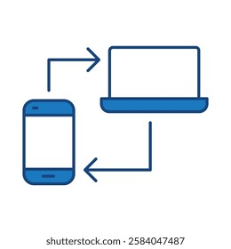 Data Analysis Blue Line Icon. Database Big Data Analytics Server Infographic Pictograms Security Digitalization Processing Editable Stroke Vector Icon