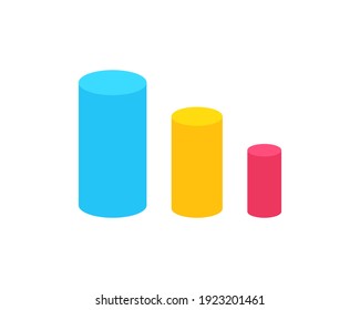 Data analysis, chart, diagram vector simple icons for web and mobile design pack.
