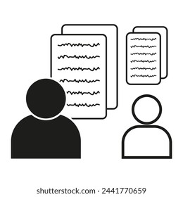 Data analysis and comparison. Information assessment concept. Analytical thinking illustration. Vector illustration. EPS 10.