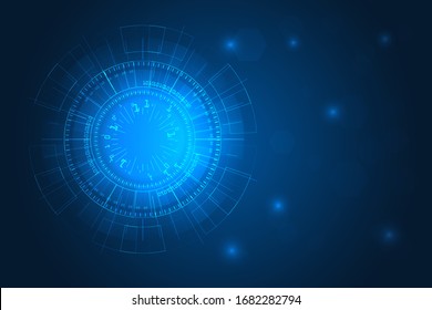 data analysis and computer futuristic infographic. data complexity visual representation. technology abstract concept. Graphic background. data analysis.
