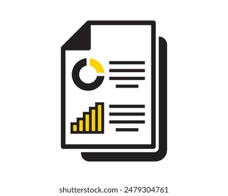 Data analysis concept for business report invesment vector. Marketing, sign, business, vector, concept, finance. Can use for banner, web design, poster. Vector isolated on white background.