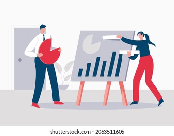 Data analysis concept illustration vector