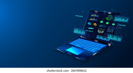 Data analysis concept. People analyzing growth charts. Business data analysis. Increase sales and skills. People analytics. Monitoring investment. Finance report graph. Charts and diagrams. Vector
