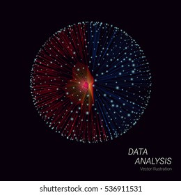 Data analysis design concept. Vector Illustration.
