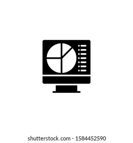 Data Analysis Diagram Icon, Logo, Vector