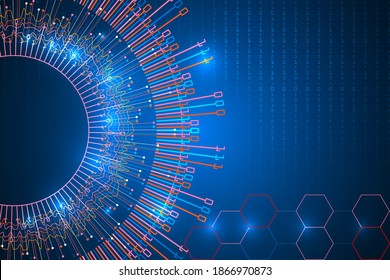 Datenanalyse und futuristische Infografik. visuelle Darstellung der Datenkomplexität. Abstraktes Big-Data-Konzept. Grafischer Hintergrund. Datenanalyse.