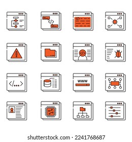 Icono de análisis de datos Icono de Big Data Financial Analytics para aplicación web botón logotipo - Vector