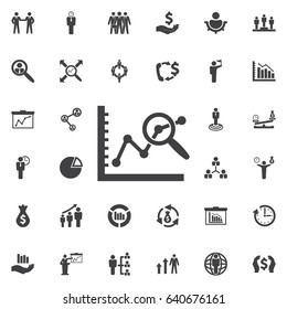 data analysis icon. Business icons set