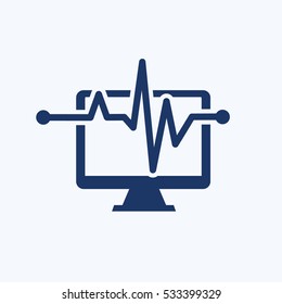 Data analysis icon design,clean vector