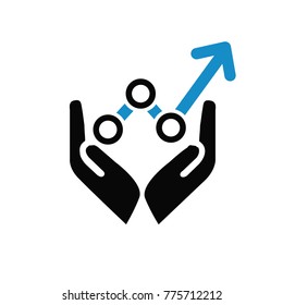 Data analysis icon design,vector