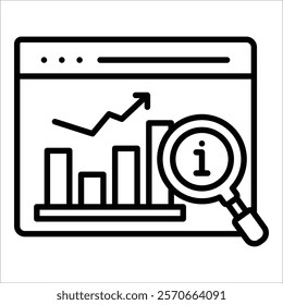 Data Analysis Icon Element For Design