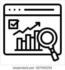 Data Analysis Icon Element For Design