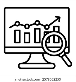 Data Analysis Icon Element For Design