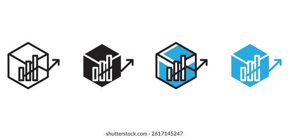 Data analysis icon. icons on the theme of market analysis