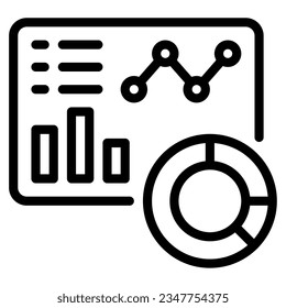 Data Analysis Icon illustration, for uiux, infographic, etc