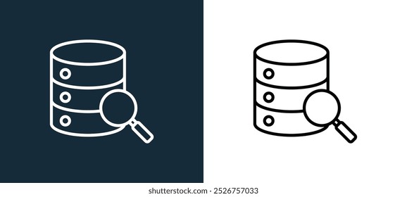 data analysis icon isolated on white and black colors. data analysis outline linear vector icon from artificial intelligence collection for mobile apps, web and ui.