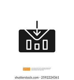 Data Analysis Icon Representing Business Intelligence and Digital Strategy for Effective Decision-Making