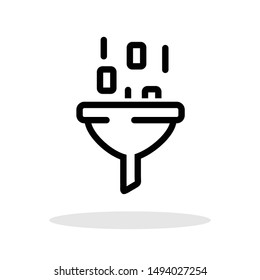 Data analysis icon in trendy flat style. Analysis symbol for your web site design, logo, app, UI Vector EPS 10. - Vector