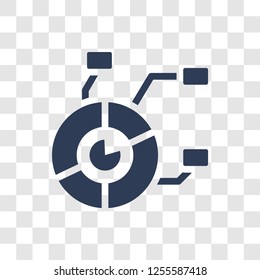 Data analysis icon. Trendy Data analysis logo concept on transparent background from Artificial Intelligence collection