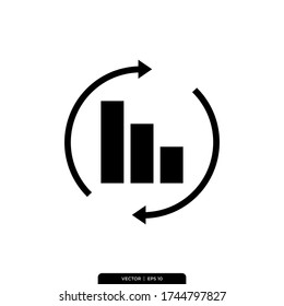 Data Analysis Icon Vector Illustration Logo Template