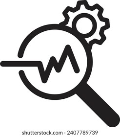 data analysis icon vector information analysis sign