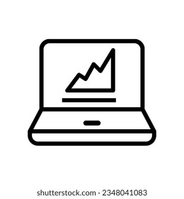 Data analysis icon vector. Data science illustration sign. Analytics symbol. Trading logo.